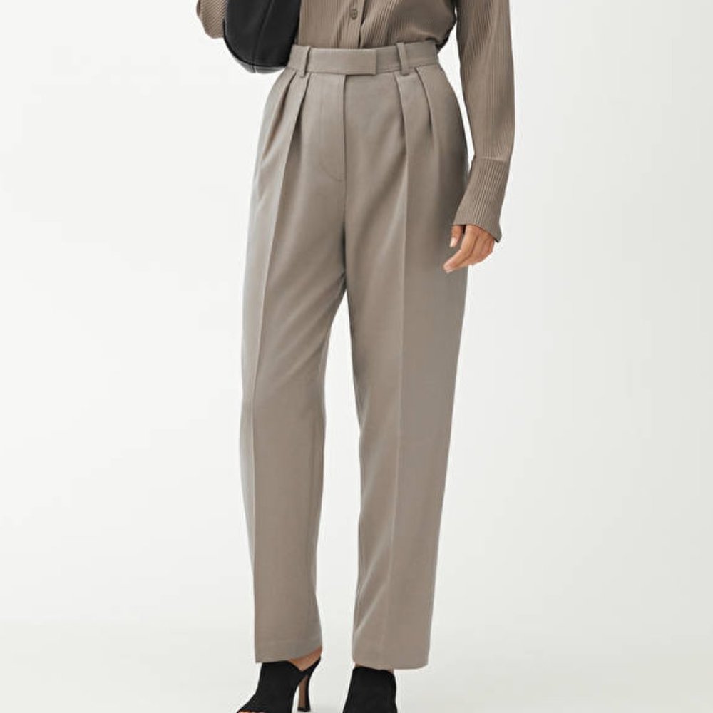 Vintage High Waisted Wool Trousers